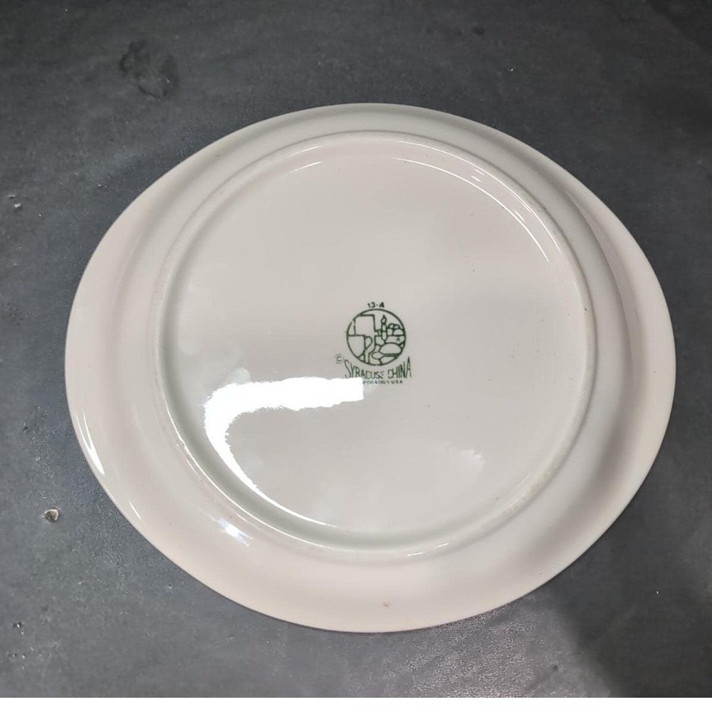Syracuse Syrene Oval Serving Platter, Montlynn Dinner Plate 13-A Restaurant Ware - Picture 4 of 10